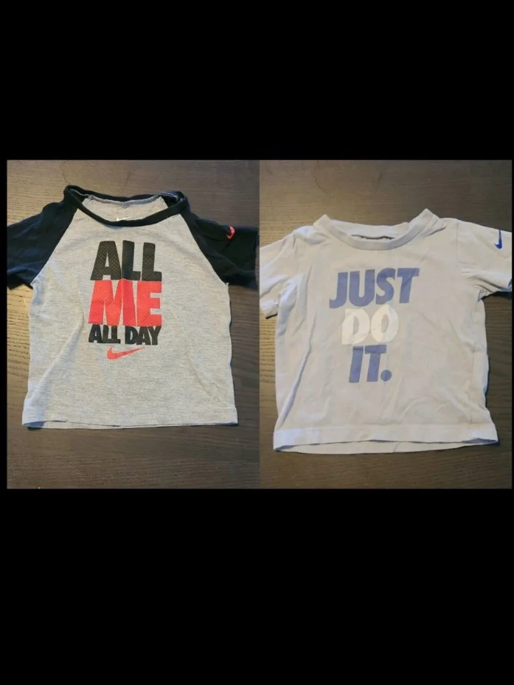 Lot Of 2 ✔️ Nike Toddlers T-shirts Size 18 Mos 